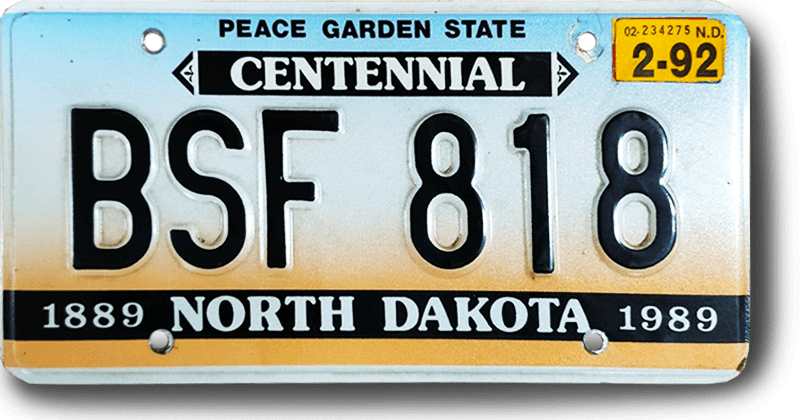 license plate